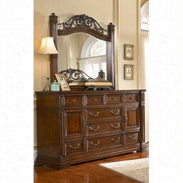 Progressive Furniture P166-24 Regency Orally Transmitted  Door Dresser In Espresso