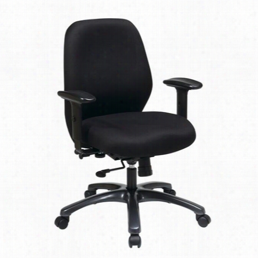 Proline Ii 54666-2312 4 Hour Ergonomic Chairman With 2-to-1 Synchro Tilt In Black/metal