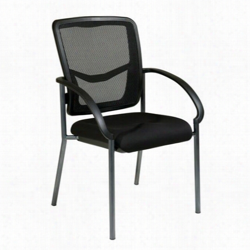 Proline I I85670 Progrid Back Visitors Chair In Titanium With Arms