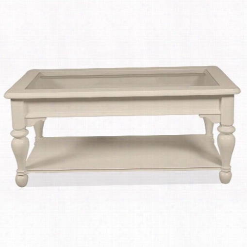 Riverside 1104s Esex Point Rectangle Cocktail Table In Shores White