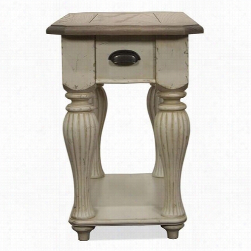 Riverrside 3z512 Co Venfry Two Tone Chairside Taable