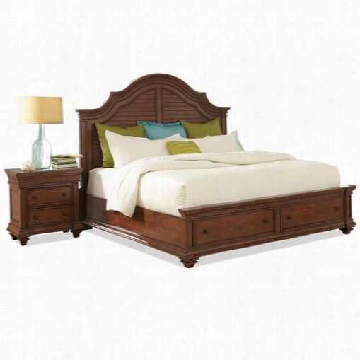 Riverside 42870-42871-42872 Windward Bay Queen Bed With Arch Headboard