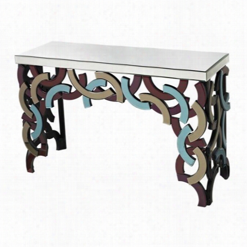 Genuine Industries 114-9 Colored Glass Console