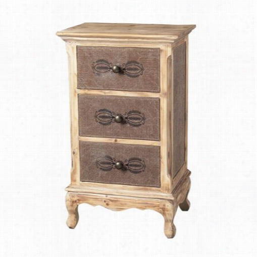 Sterling Industries 89-8009 Linen Covered Chest Of Drawers