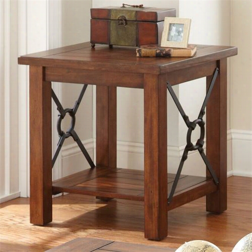 Steve Silver Rw150e Rosewood End Table In Burnished Light Cherry