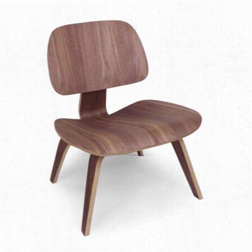 Stilnovo Fec9504 Charles Lounge Chair In Walnut