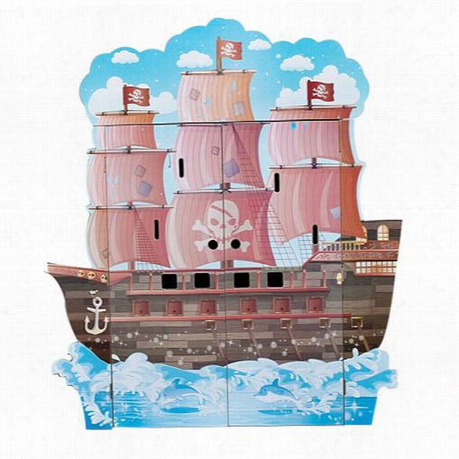Teamson Kyd-10923a Pirate Boat Play House With Figurines