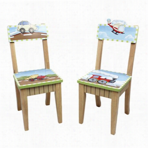 Teamson W-9946a22  Transprtztion Set Of 2 Chairs