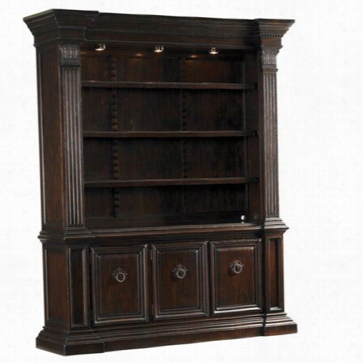 Tommy Bahama 548-9 09c Island Traditions Hyde Park Bookcase In Dark Brown/windsor