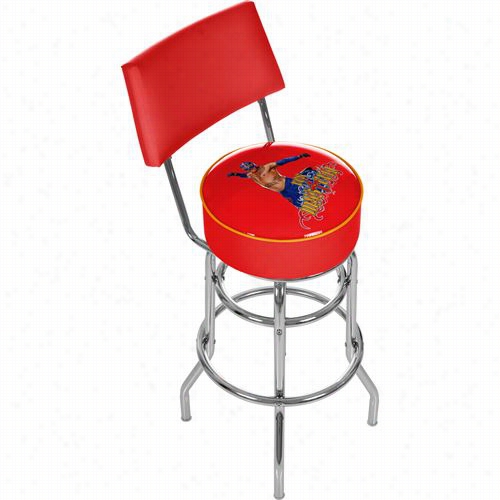 Trademark Home Wwe1100-rey-bw We Rey Mysterio Padded Bar Stool With Back