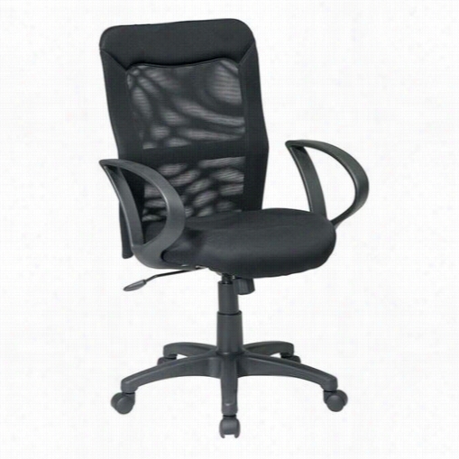 Worksmart 53603 Mesh Screen Back And Mesh Seat Chair With Loop Arns