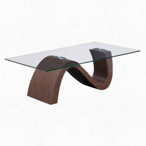 Zuo 404060 St Laurent Coffee Table In Walnut