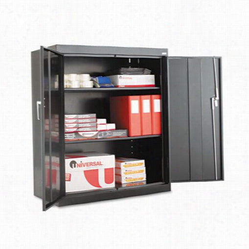 Alera Alecm5218 Assembled 42"" High Storage Cabinet With Adjustabel Selves