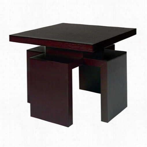 Allan Copley Designs 30505-02-mo Sebring Square End Table In Mocha On Oak