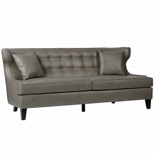 Armen Living Lcsk3s Mskylien Couch In Smoke Bonded Leather