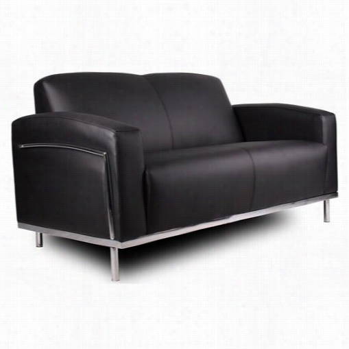 Boss Place Of Business Products Br99002-bk Black Caressoftplus Loveseat