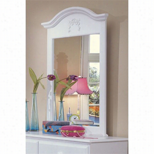 Carolina Furniture 416500 Carolina Cottage 24"" X 34&quott;" Princess Verticle Mirror In White