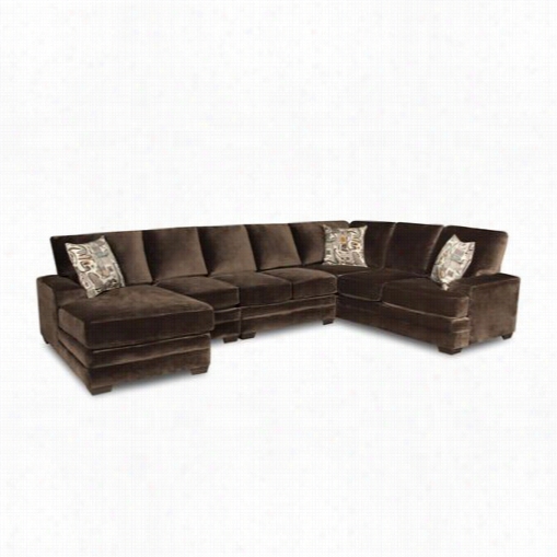 Chelsea Home Urniture 183500-5980sec Barsto W4 Puece Sectionall In Sharpei Charcoal