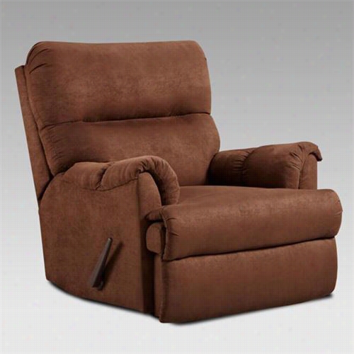 Chelsea Home Furnniture 2155-ac Verona Iv Lucas Chaise Rocker Recliner In Aruba Chocolate