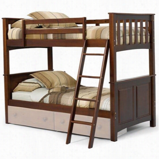 Chelsea Home Furniture 3652000 Twin / Twin Mission Panel Bunk Bed In Dark