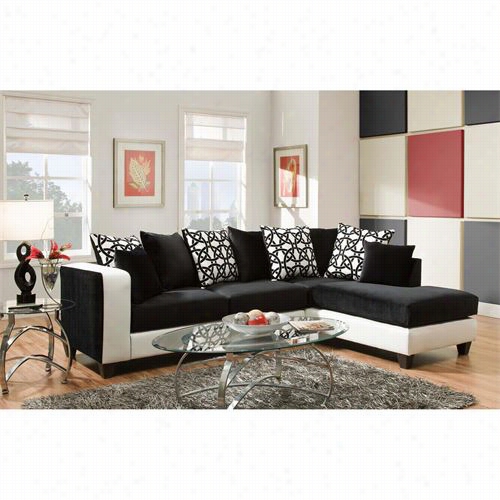 Chelsea Home Furniture 42412-02-sec Ame Implosion Black/olympia Sectional