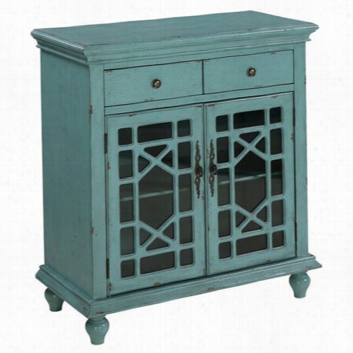 Coast To Coast 70831  Two Door Two Drawer Cbinet I Bayberry Blue