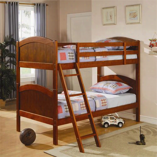 Coaster Furniture 460203 62""h Twin Over Twin Bunk Bed In Cappuccino