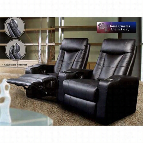 Coaster Furniture 60013-22  Seat  Pavillion Theater Leather Chairs In Balck