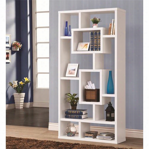 Coaster Furniture 8001 Geometric Cubed Rectangular Bookshelf
