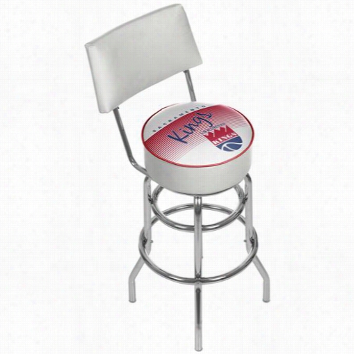 Hardwood Classics Nba Nba1100hc- Sk Sacramento Kings Hardwood Classics Bar Stool With Back