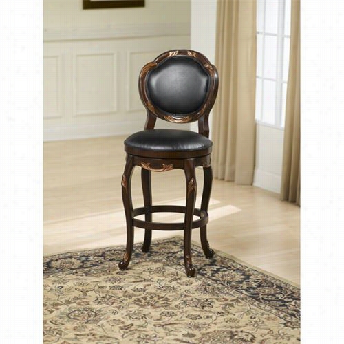 Hillsdale Furniture 6337 0alaina Swivel Ba R Stool In Distrsesed Cherry/copper Highlights