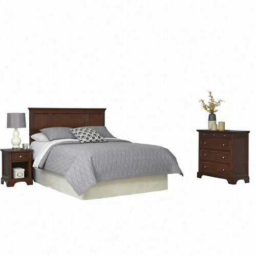 Home Styles 5529-6017 Chesapeake King Headboard, Darkness Stand, And Cchest I Ncherry