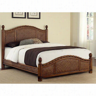 Home Styles 5544-500 Marco Island Queen Bed In Cinnamon