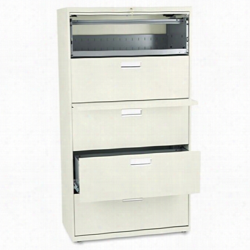 Hon Industries Hon685l 600 Series 36quot;" 5 Drawers Lateral File
