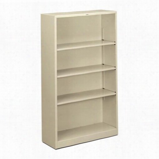 Hon Industtries Hons60ab C59"" Metal Bookcase With Four Shelves