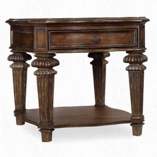 Hooker Furniture 5091-8-113 Adaio End Table In Dark Wood