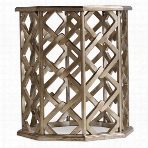 Hooker Furniture 638-50271 Melange Nico End Table In Silver