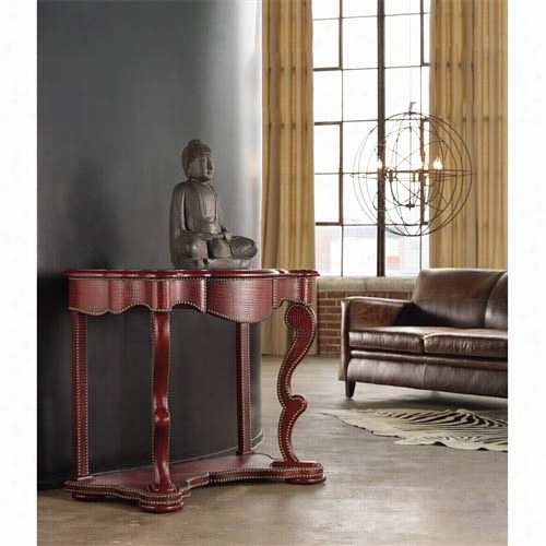 Hooker Furniture 638-85075 Melange Red Croc Console In Red