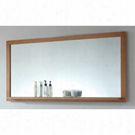 Infurniture Wb-14618cm 59-1/10&"" Mirror In Red Oak Adn W Alnut