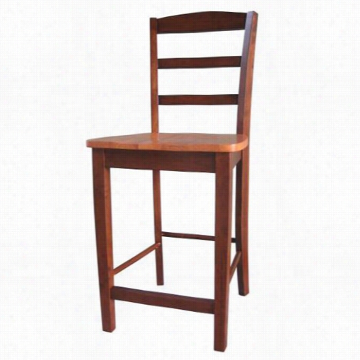 Inteerntaional  Concepts S58-402 Dining Essentials 24"&uot; Madrid Counterheight Stool In Cinnemon/espresso