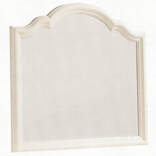 Le Gacy Classic Furniture 3510-0300 Havenn Bureau Mirror In Butteercrream White