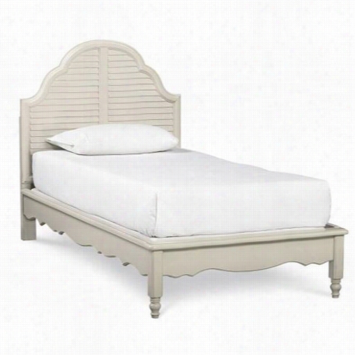 Legacy Classic Furniture 3832-4911k Wendy Bellissimo Twn Complete Catalina Platform Bed In Seashell White