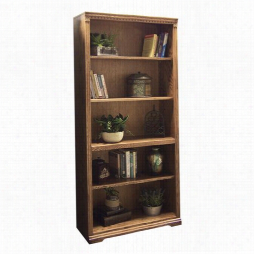 Legends Furniture Sd6872.rst Scottsdale Bookcae With 1 Fixe And 3 Adjustable Shelves In Rustique