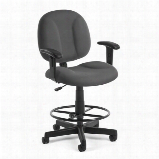 Ofm 105-aa-dk Comfort Series ""supercai&rquot;"  Task Chair With Arms And Drafting Kit