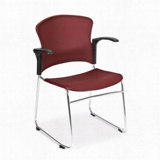 Ofm 310-pa-40pk Multi-use Stack Chair With Pla Stic Seat And Back With Arms