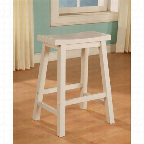 Powell Furniture 2704-30 Color Story Counter Stool In Pure White