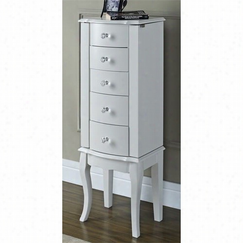 Powell Funitur 929-521 Jewelry Armoire In White