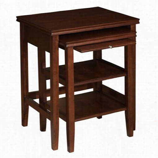 Powell Furniture 998-699 Shelburne 2 Piece Nested Tables In Cherry