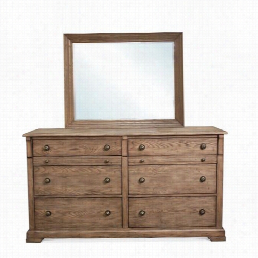 Riv Erside 14260-14293 Sherborne Dresser With Landscape Mirror