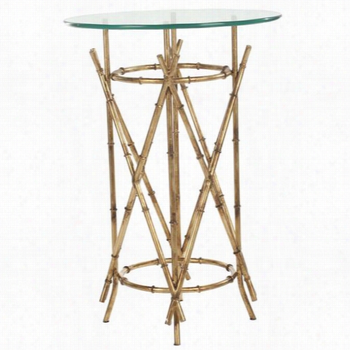 Safavieh Fox2509a Maria Accent Table In Amtique Gold